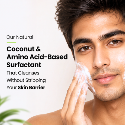 Active Origin waterless powder-to-foam face wash made with coconut-derived and amino acid-based cleansers that help cleanse without stripping the skin barrier
